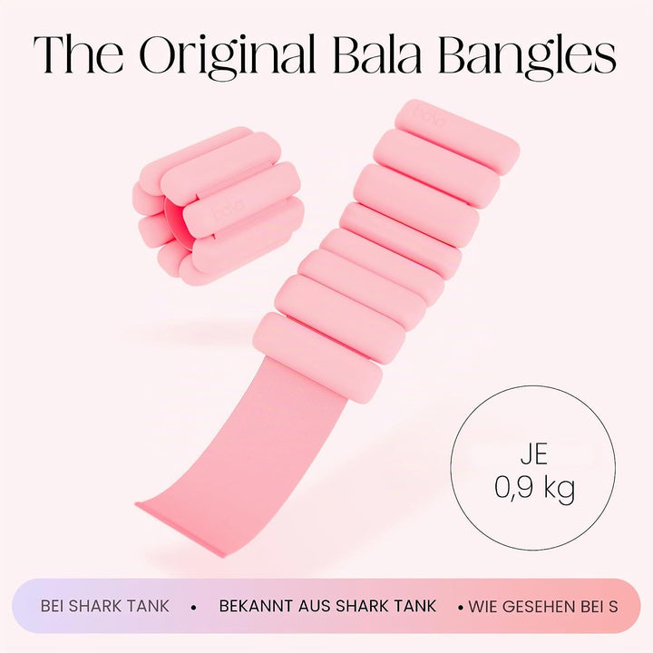 Bala Bangles Wrist & Ankle Weights for Women & Men - Adjustable Silicone Weighted Bracelet Set for G