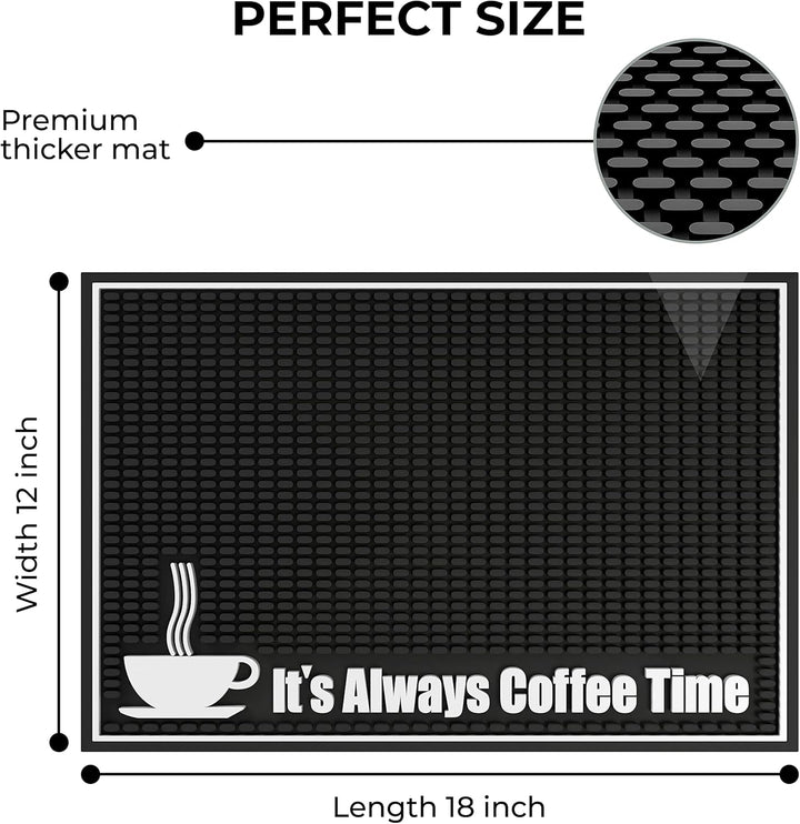 Highball & Chaser Premium Bar-Matte, 45,7 x 30,5 cm, 1 cm dick, langlebig und stilvoll, Service-Bar-