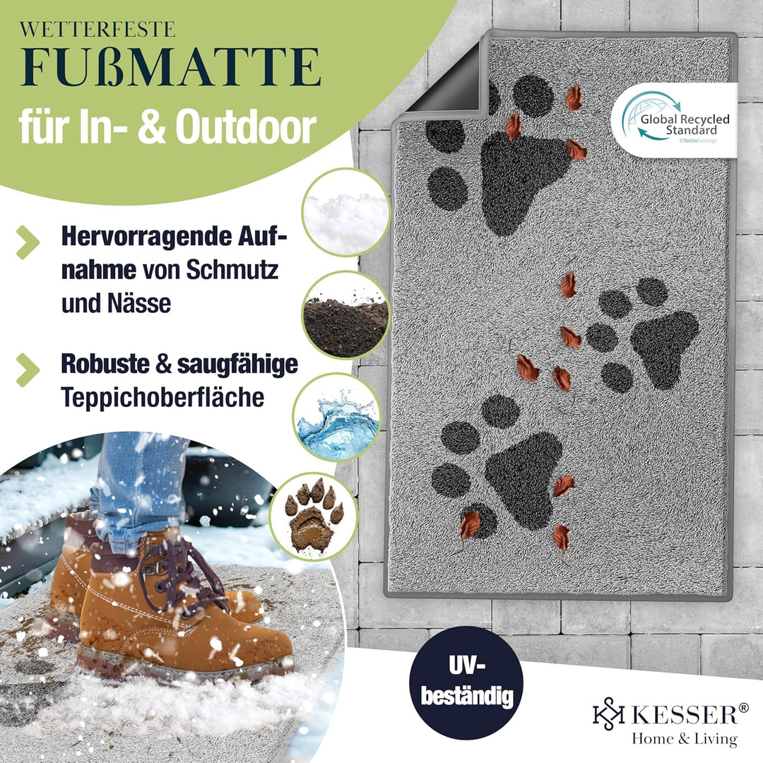 KESSER Schmutzfangmatte Profi Fussmatte in vielen Grössen, Türmatte, Teppich, Fussabtreter & Fussabs