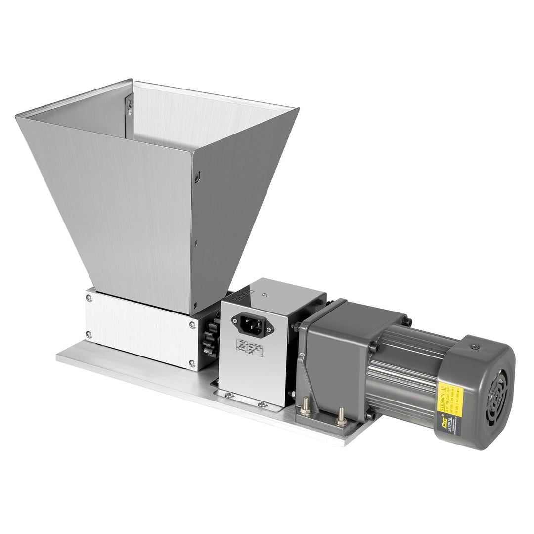 Elektrische Getreidemühle 75W mit Edelstahl-Walzen, 20kg/h | 4-Liter-Trichter, Walzenabstand 0–2,5 m