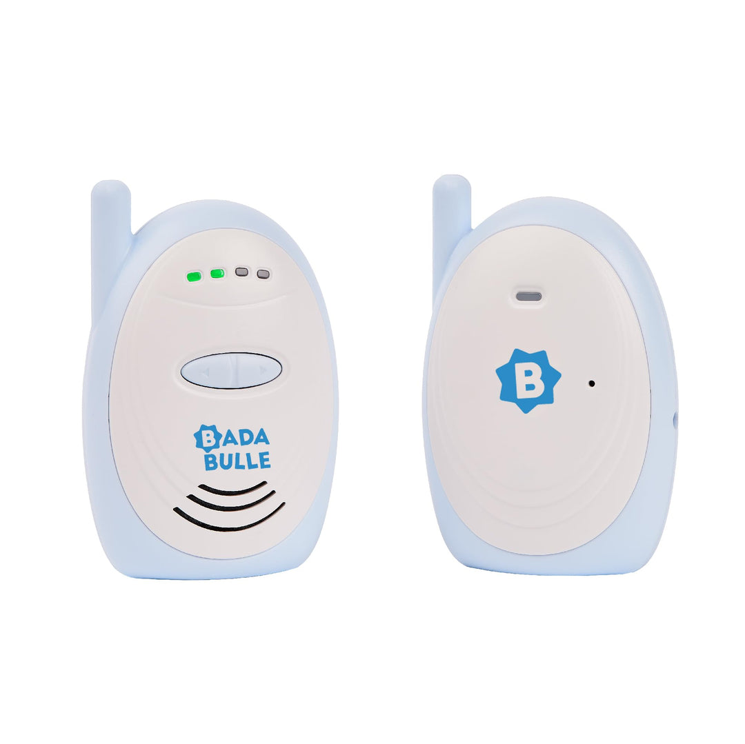 Badabulle Audio-Babyphone 300m Reichweite - akustischer und visueller Alarm - Batterie- oder Netzbet