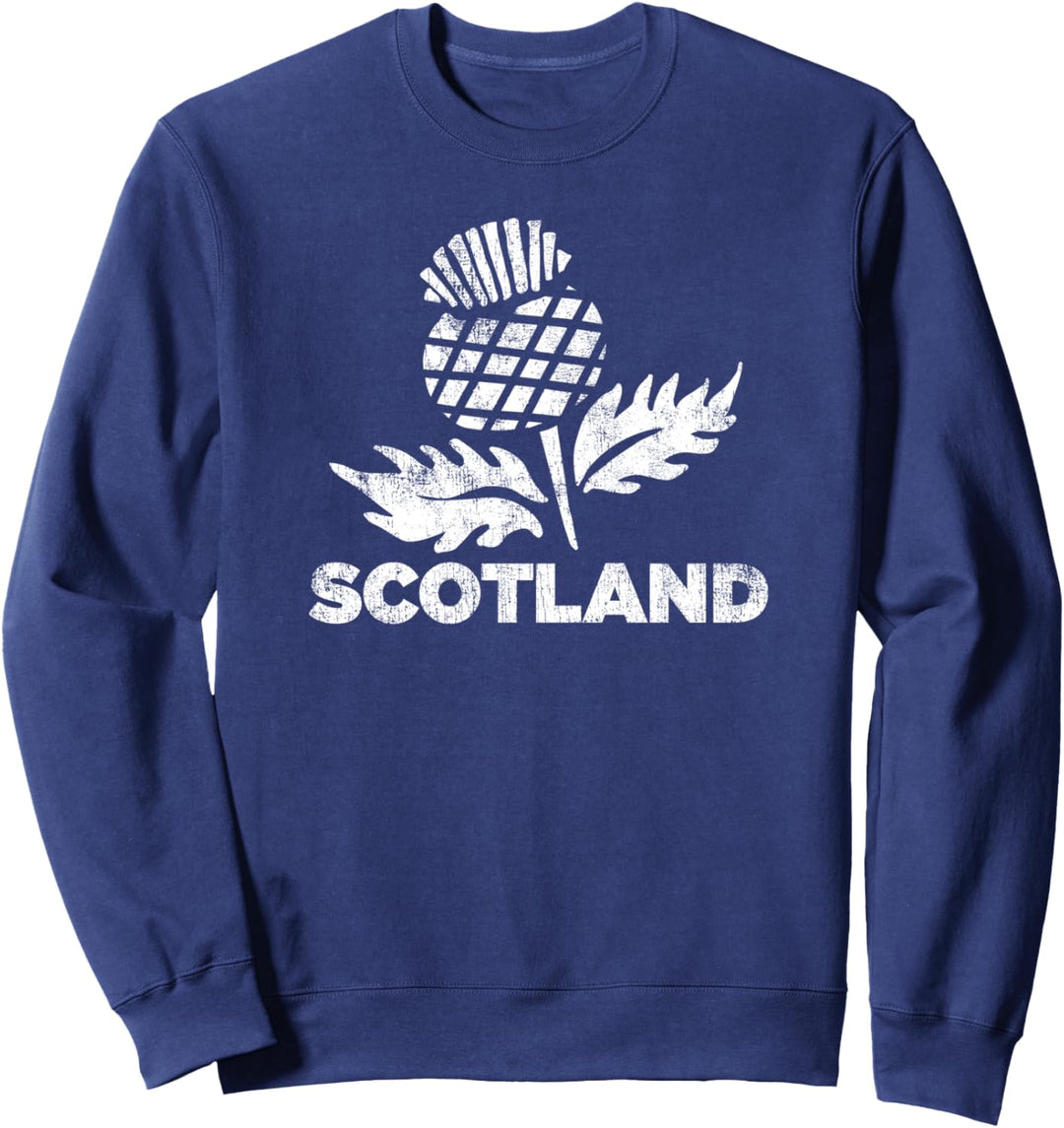Retro Thistle Scottish Rugby | Scotland Rugby Football Top Sweatshirt