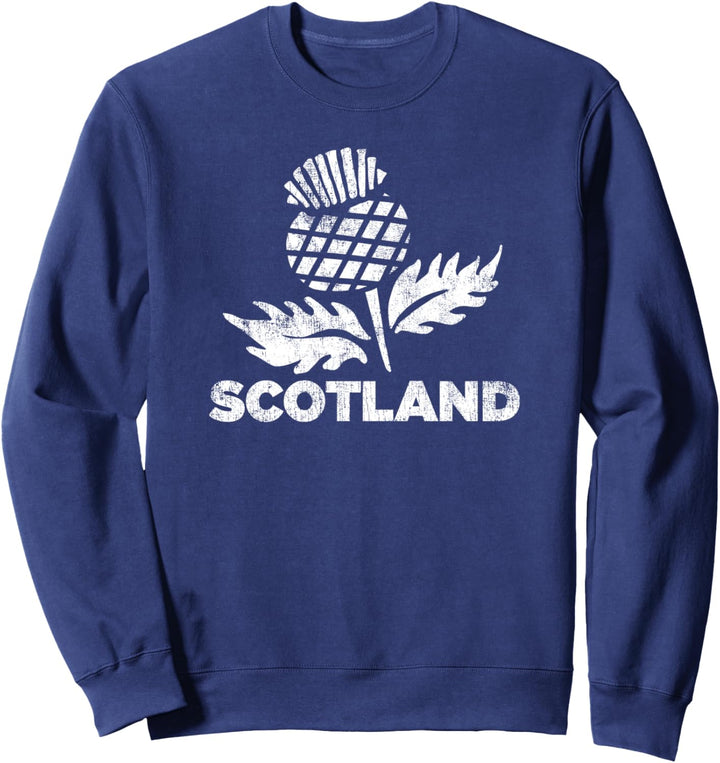 Retro Thistle Scottish Rugby | Scotland Rugby Football Top Sweatshirt