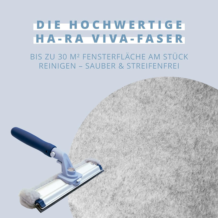 Ha-Ra Fensterwischer ERA 32 cm I All-In-One Abzieher & Einschäumer I Aluminium-Schiene I 30 m² Fenst