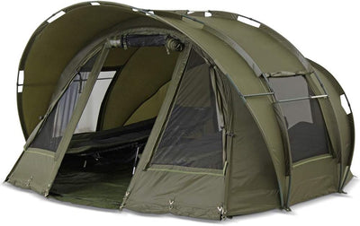 Lucx® Leopard Bivvy + Winterskin 2-3 Mann Angelzelt + Überwurf 2 bis 3 Personen Karpfenzelt + Overwr
