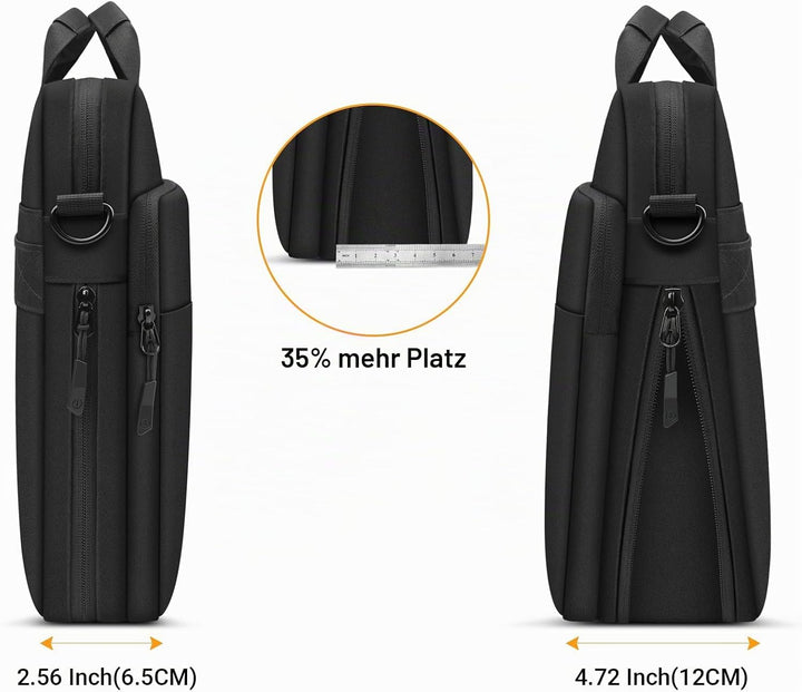ZYB Grosse Kapazität Laptoptasche 15.6 Zoll 16 Zoll Laptop Tasche,Notebook Tasche für 15.6-16 Zoll L
