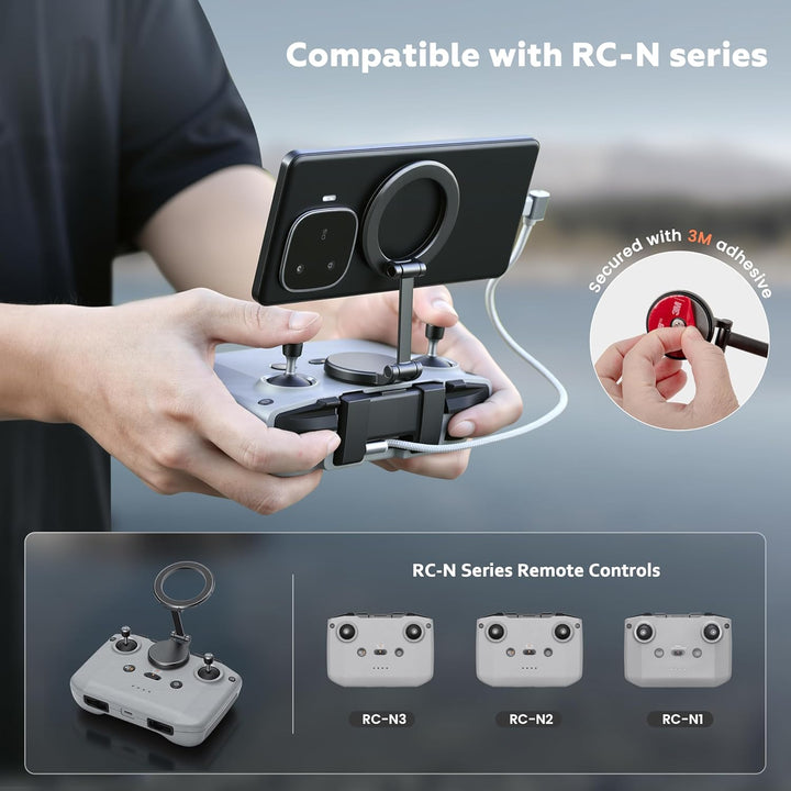 STARTRC Verstellbarer Magnetischer Handyhalter für Fernbedienung RC-N1/N2/N3, für DJI Neo 2/Mini 4K/