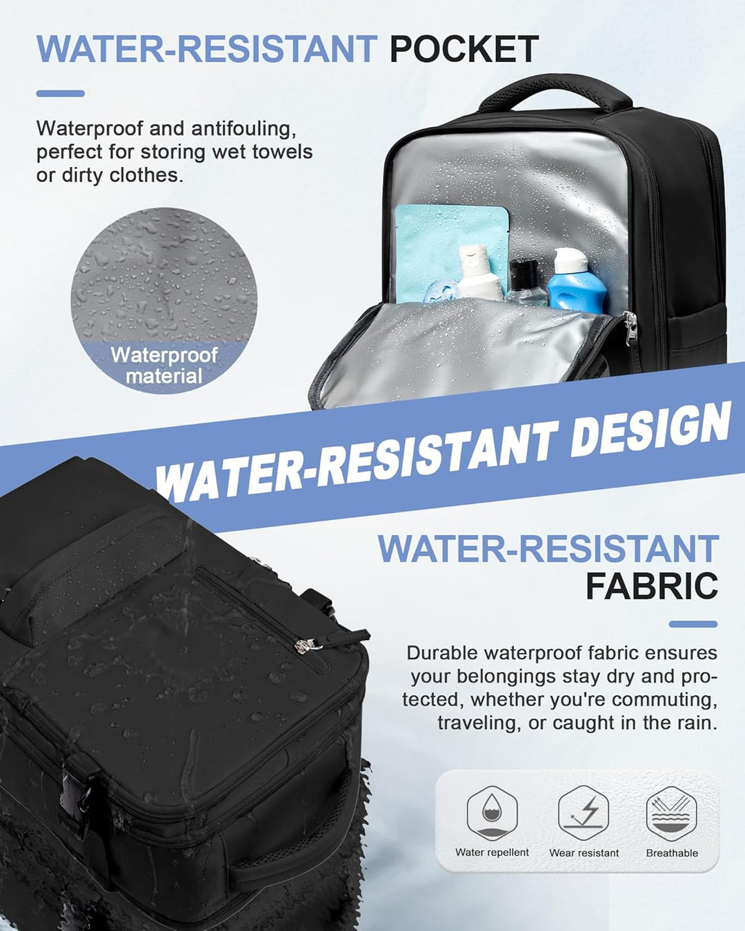 Vakuum Rucksack Handgepäck Rucksack 40x30x20 für Ryanair Reiserucksack Wasserdichter Unter Dem Sitz