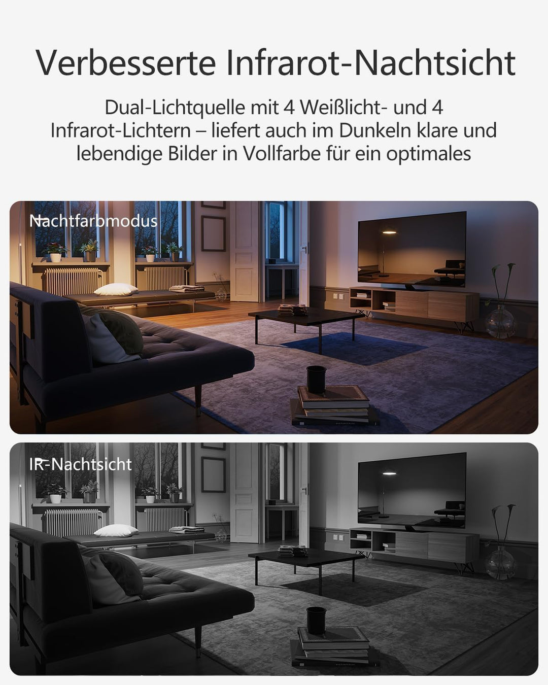 VSTARCAM 5G Überwachungskamera Innen - 2K QHD, 360° Dual-Band WLAN Indoor Hundekamera mit APP, Autom