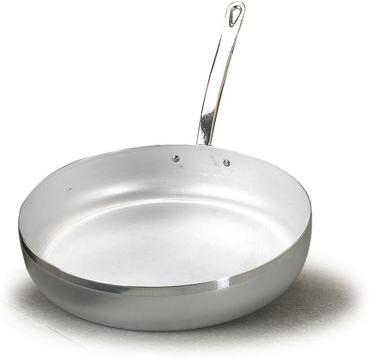 Pentole Agnelli Family Cooking Aluminium Pfanne mit Griff, Metall, Silber/schwarz, 36 cm, 36 cm