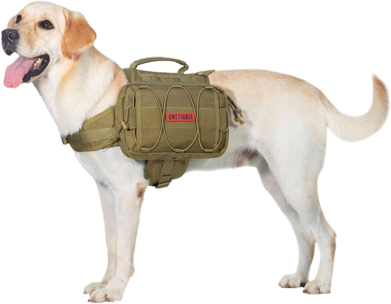 OneTigris Mammoth Hunderucksack 2.0 Version Reissen Camping Wandern Hundebackpack für M/L Grösse Hun