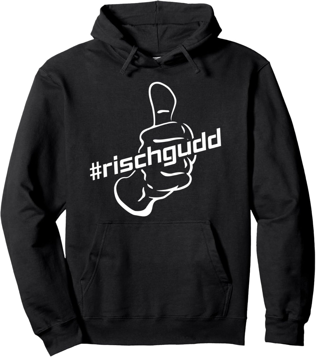 Sächsischer Dialekt Geschenkidee RischGudd Sächsisch Pullover Hoodie