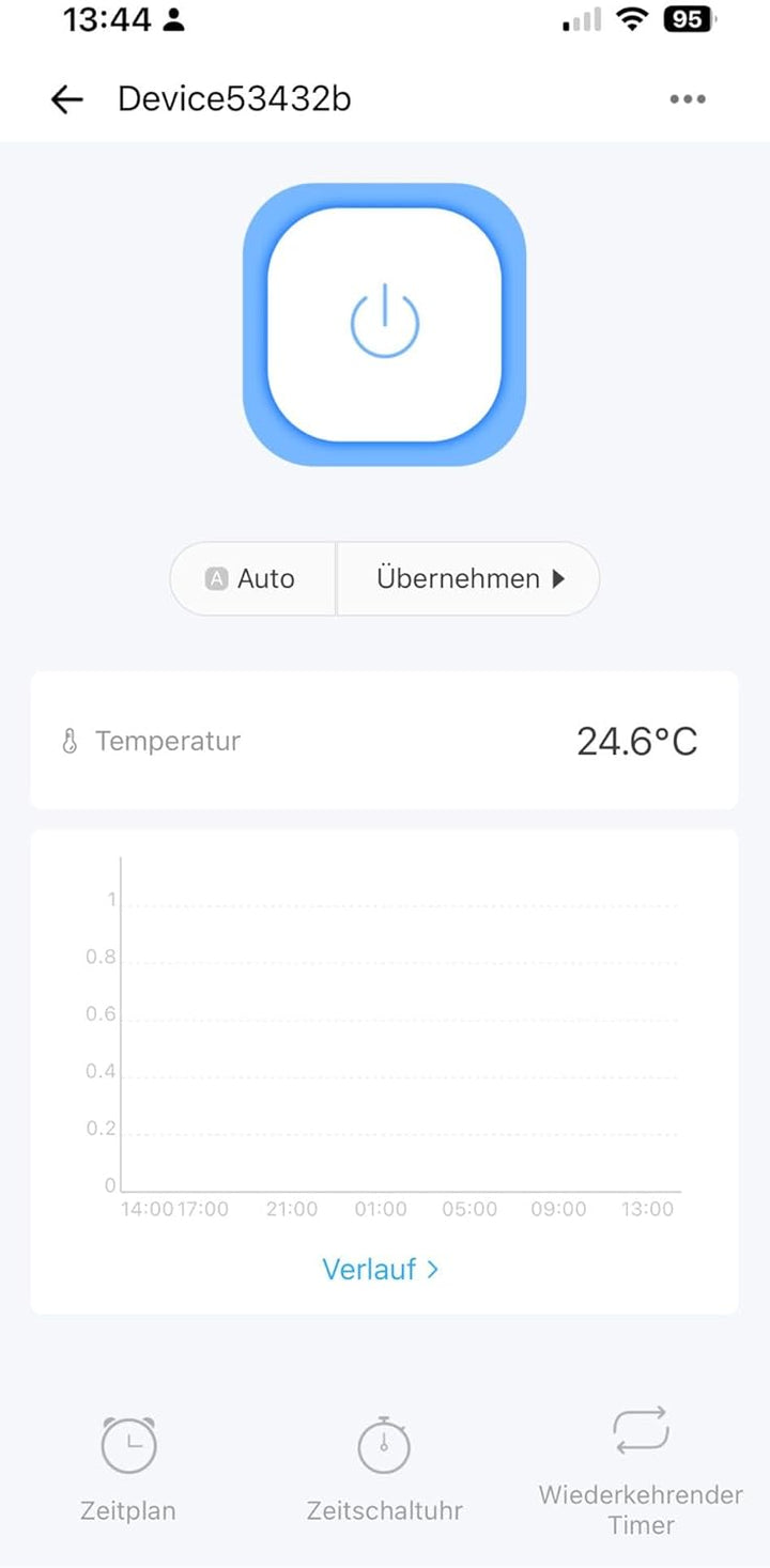 Smart Thermostat 1-Kanal WiFi + RF433 – Relais NO/NC, App-Steuerung eWeLink, mit externer Sonde AC23