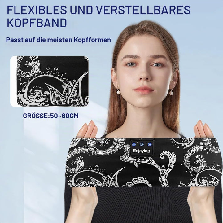 flintronic Schlafkopfhörer Bluetooth, Kabellose Schlaf Kopfhörer mit HD Stereo Lautsprecher für Männ