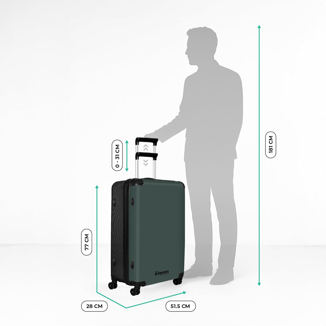 Koffer XL Gross 77x51.5x28 cm Reisekoffer mit Rollen Leicht Trolley grosser Hartschalenkoffer Rollko