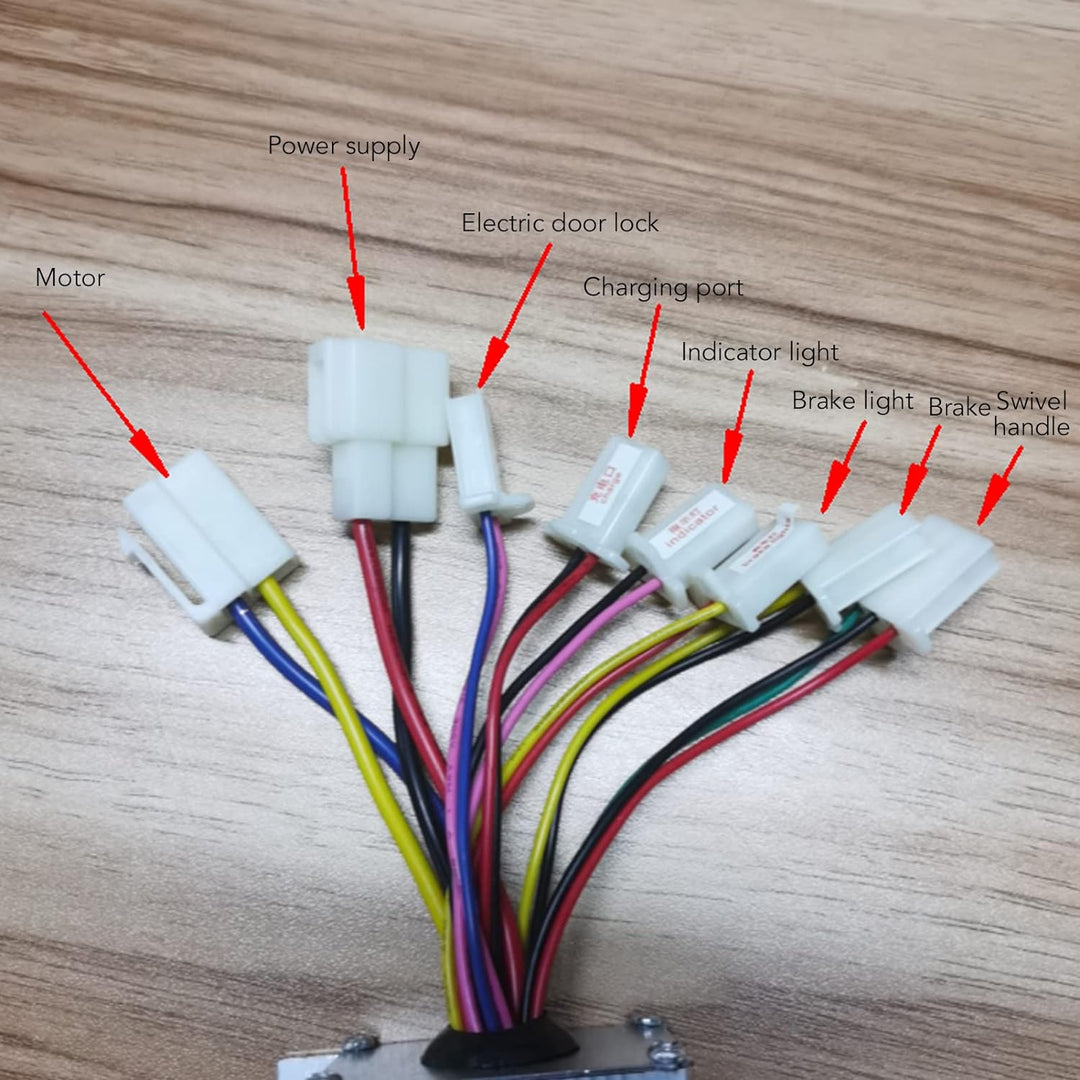 Alomejor 36V 800W Brushed Controller Überstromschutz Elektrofahrrad Brushed Controller mit Gehäuse a