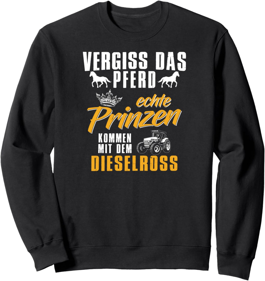 Landwirt Trecker Agrar Spruch Bauer Traktor Dieselross Sweatshirt