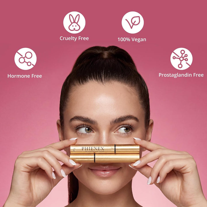 PHIENEX 2026 New Version Wimpernserum – ohne Hormone &amp; vegan – Lash Serum für längeres, dichteres, v