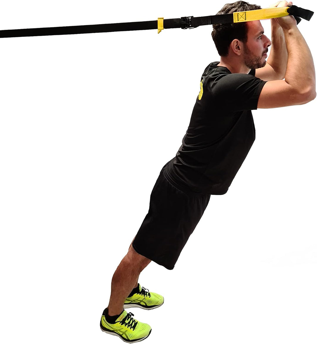 POWERSHOT Schlingentrainer - Sling Trainer mit Türverankerungen - Home Fitness! Fitness-Bauchgurt/ST