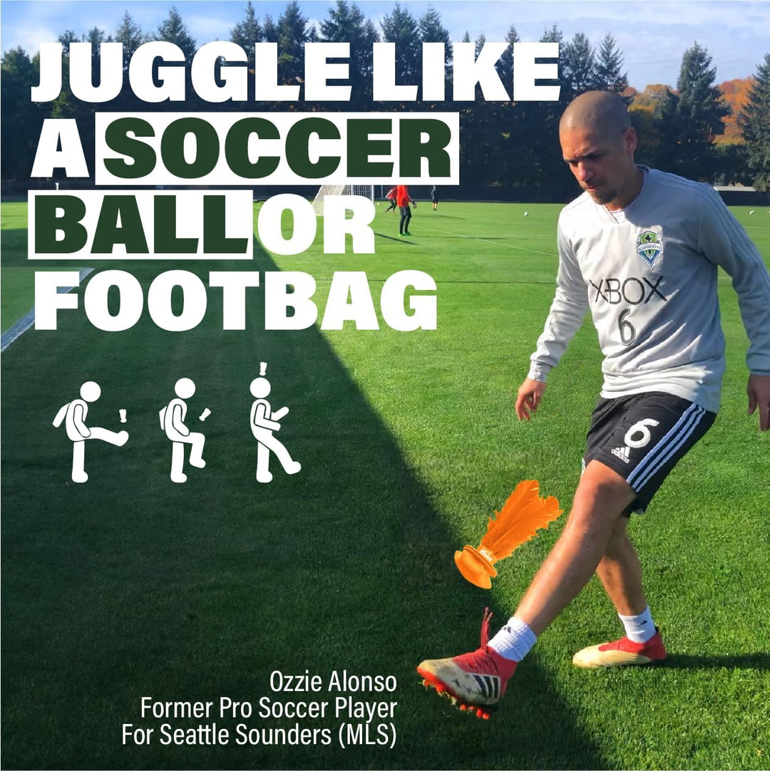 Kickit Der originale Birdie-Fussballtrainer, zum Spielen im Freien, drinnen oder im Hinterhof, am St
