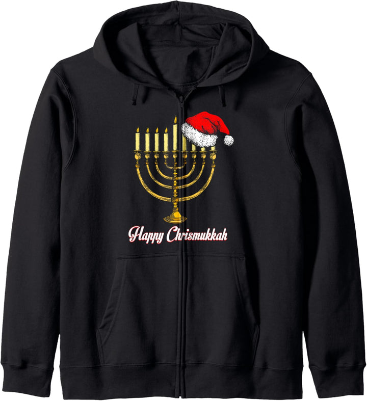 Fröhliches Weihnukka Jüdisches Weihnachten Chanukka Feiertag Kapuzenjacke