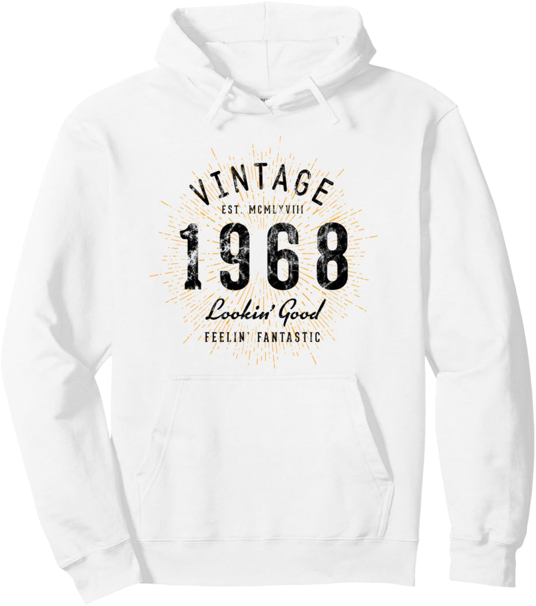 Vintage Geburtstag geboren 1968 Pullover Hoodie