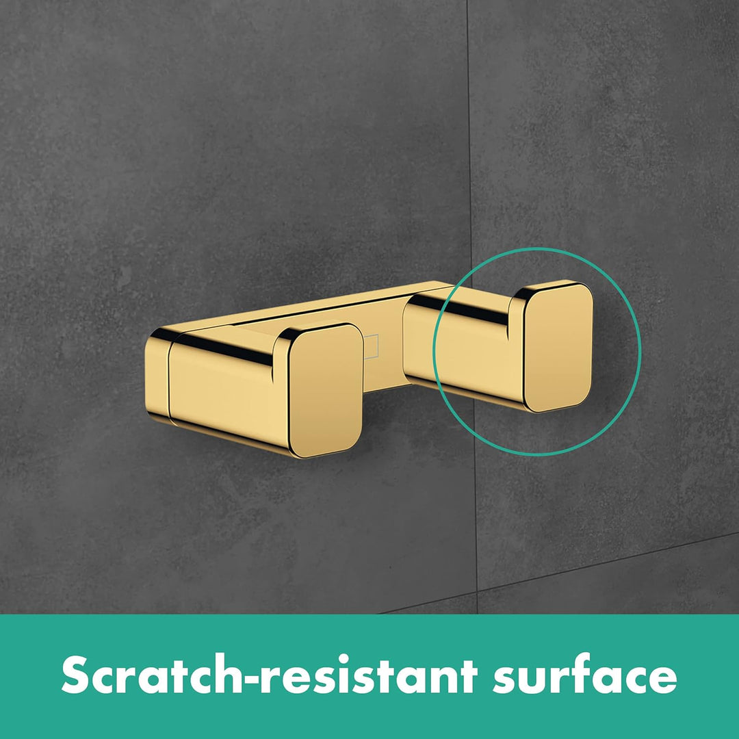 hansgrohe Handtuchhaken doppelt AddStoris, Handtuchhalter, Polished Gold Optic Polished Gold Optik D