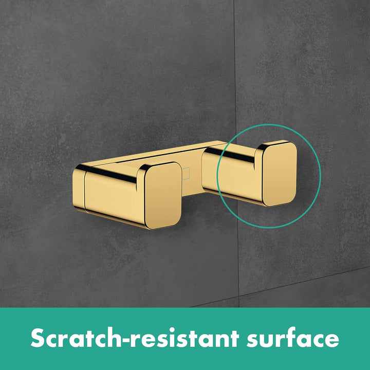 hansgrohe Handtuchhaken doppelt AddStoris, Handtuchhalter, Polished Gold Optic Polished Gold Optik D
