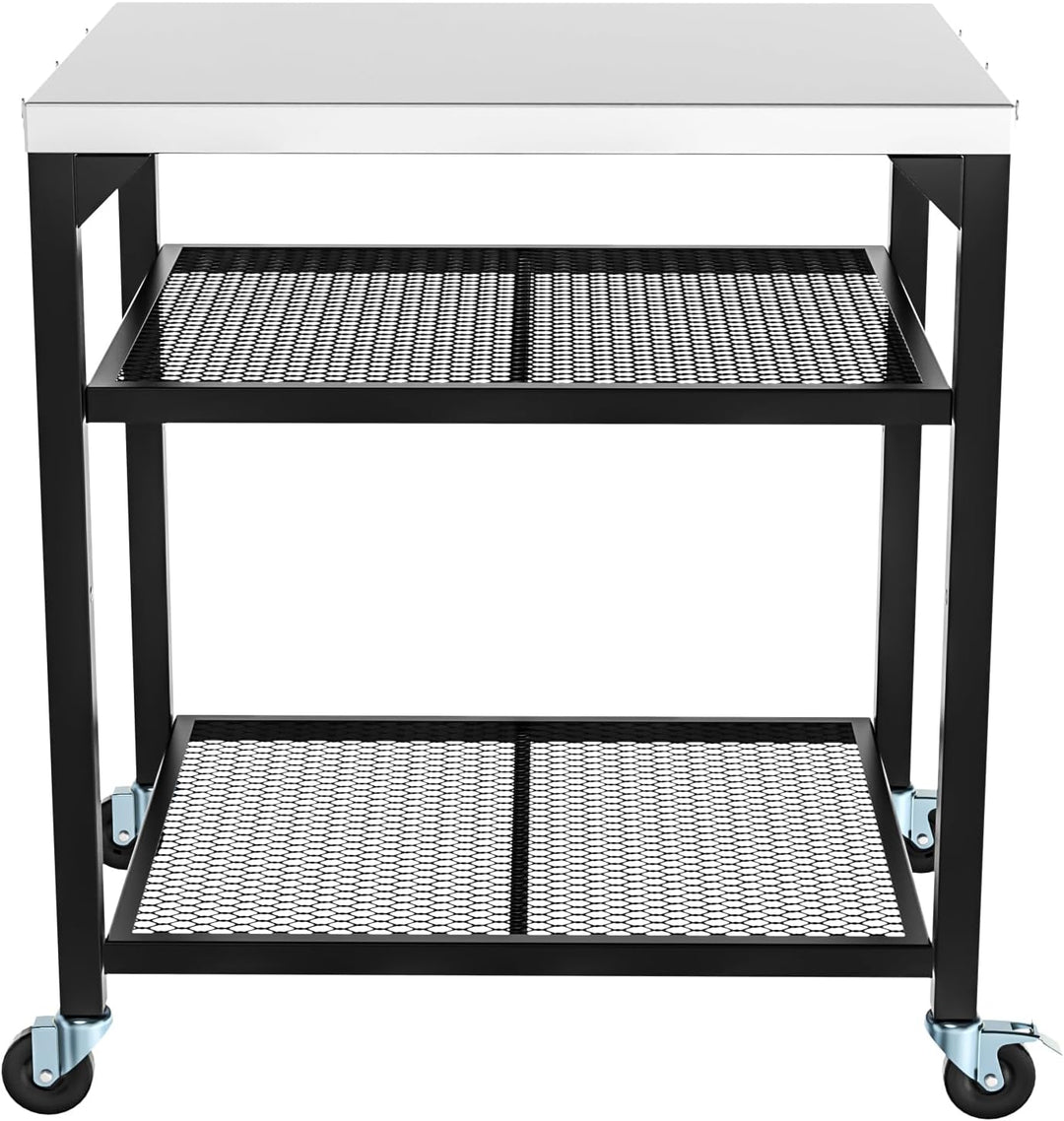 GFTIME Pizzaofen-Tischwagen für Ninja Woodfire, Blackstone Griddle, Weber Q, grosser rollender Küche