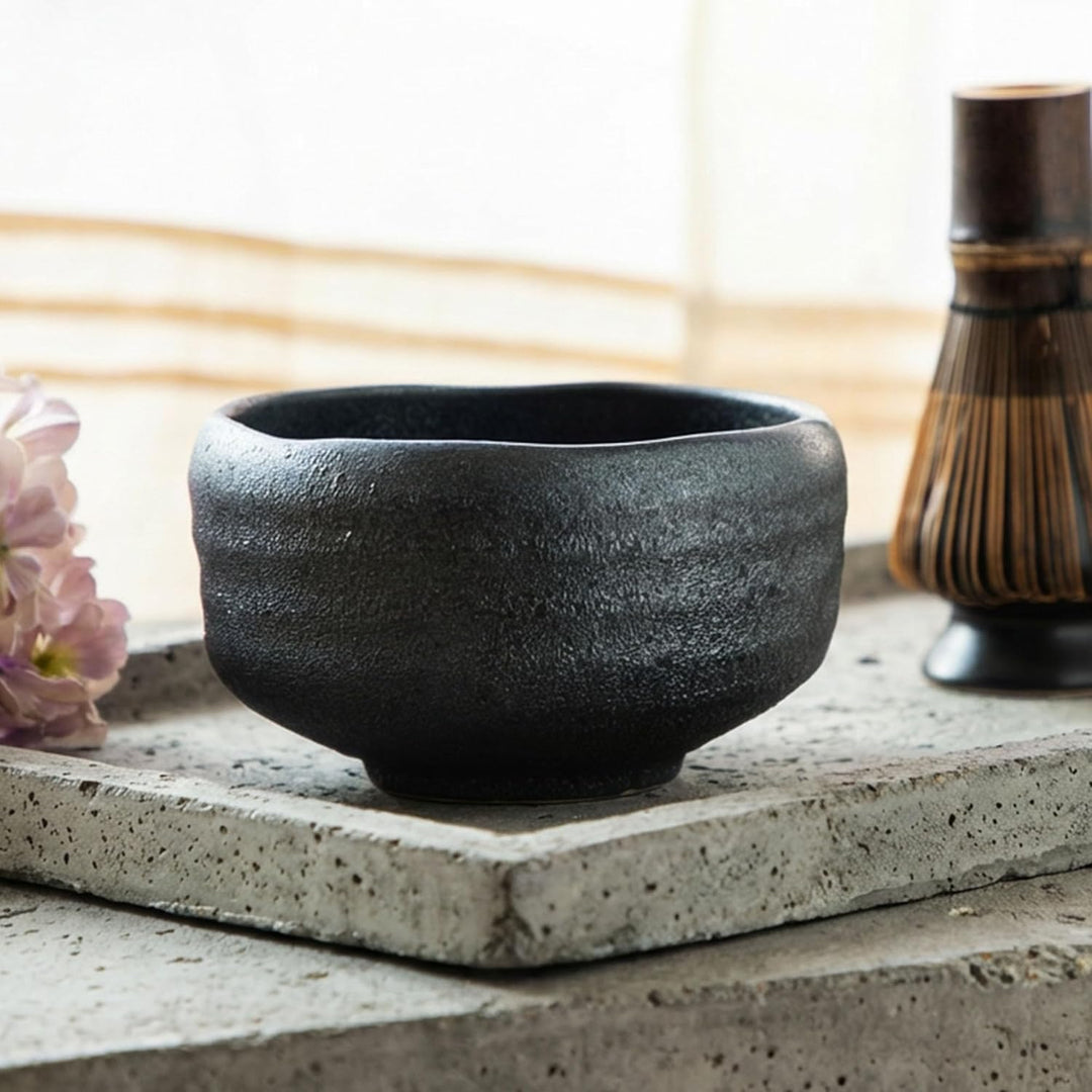 SASUGA Handgefertigte japanische Matcha-Schale - Mino-Ware Teeschale aus Keramik (Kasumi), Kasumi