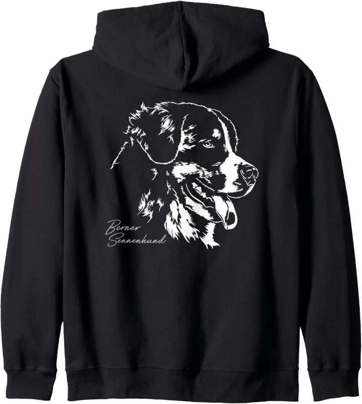 Berner Sennenhund Hund Hunde Portrait Hundeportrait Hunde Kapuzenjacke