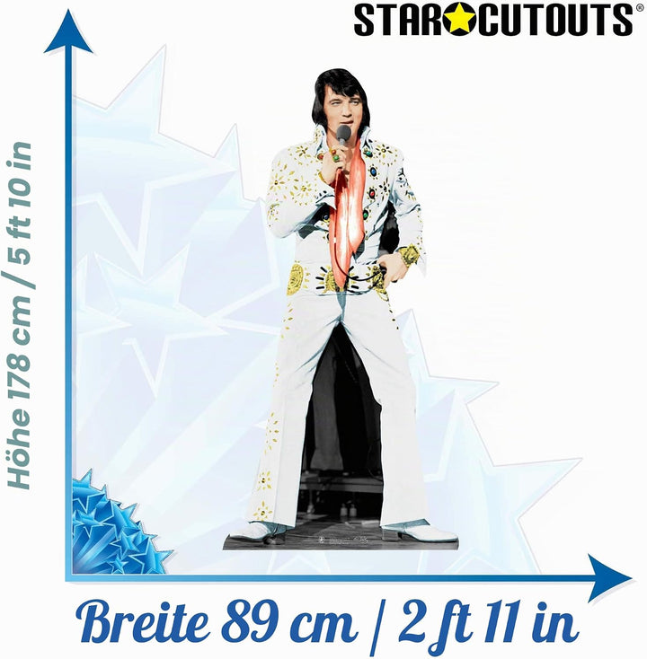 Star Cutouts Pappaufsteller von Elvis Vegas Alternative Bild Einfarbig, Einfarbig