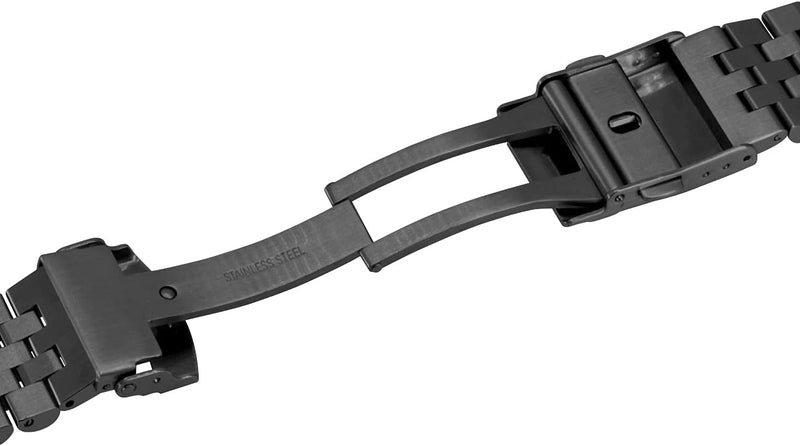 YISIWERA Edelstahlbänder Compatible for Garmin Fenix 6X/6X Pro/5X/5X Plus/3/3 HR/Saphir/D2/Foretrek