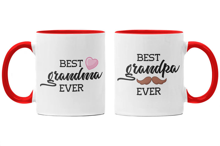 Trendation - Beste Oma und Opa Geschenk Set Tassen Weihnachten Geschenke für Grosseltern Geburtstag