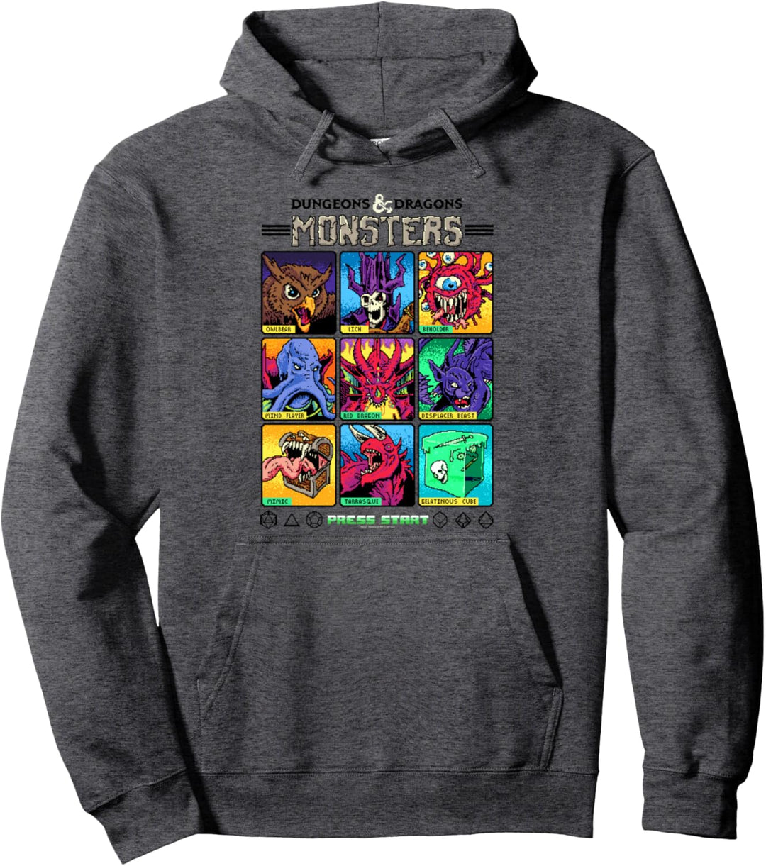 Dungeons & Dragons Wizards of the Coast Monster Select Menu Pullover Hoodie