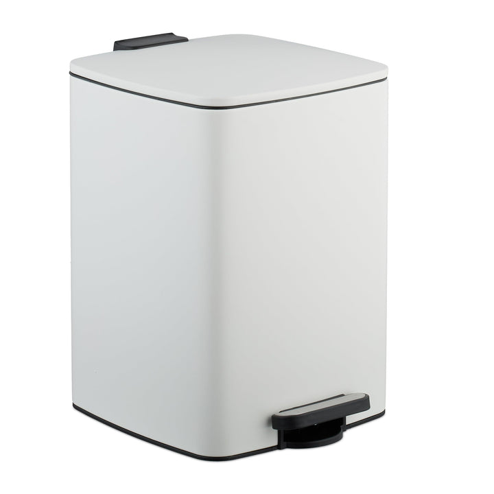 Relaxdays Mülleimer Küche, 20 Liter, entnehmbarer Inneneimer, Fusspedal, mit Müllbeutel, Tretmülleim