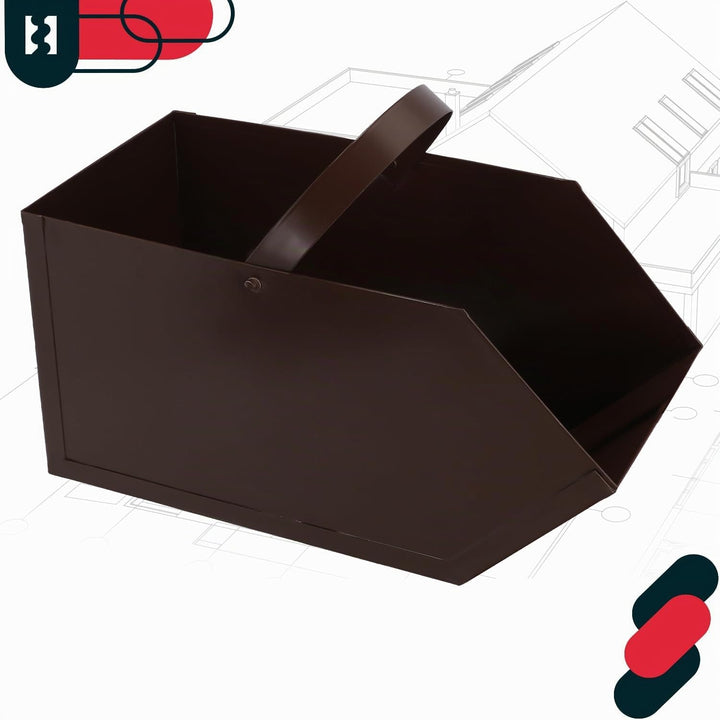 KOTARBAU Aschekasten Kohlenkasten Briketts Holz Koks Aschebehälter Kamingrill Zubehör Ascheschale Ko