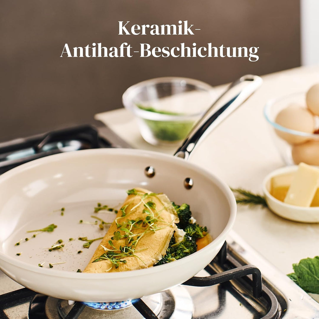 Redchef Pfanne 24cm Induktion, Antihaft Beschichtung Keramikbeschichtung Bratpfannen, Antihaft-Pfann