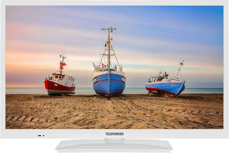 TELEFUNKEN XH24N550M-W 24 Zoll Fernseher (HD Ready, Triple-Tuner) weiss [2023] 24 Zoll Weiss HD 2023