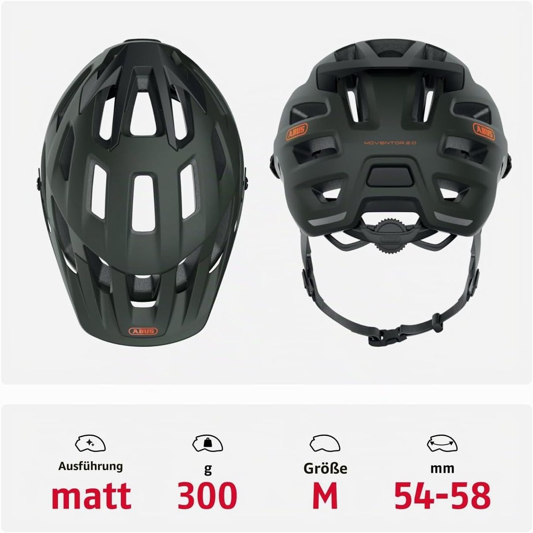 ABUS MTB-Helm Moventor 2.0 - komfortabler Fahrradhelm fürs Gelände - All-Mountain-Helm - für Damen u