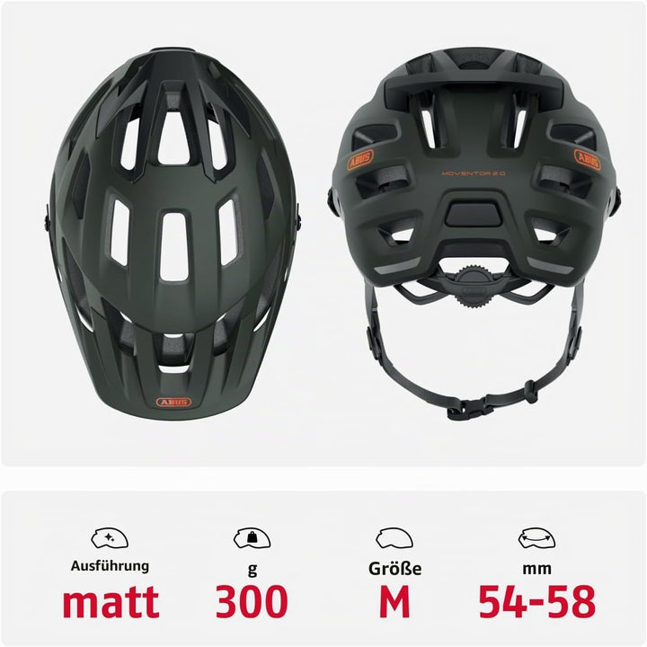 ABUS MTB-Helm Moventor 2.0 - komfortabler Fahrradhelm fürs Gelände - All-Mountain-Helm - für Damen u