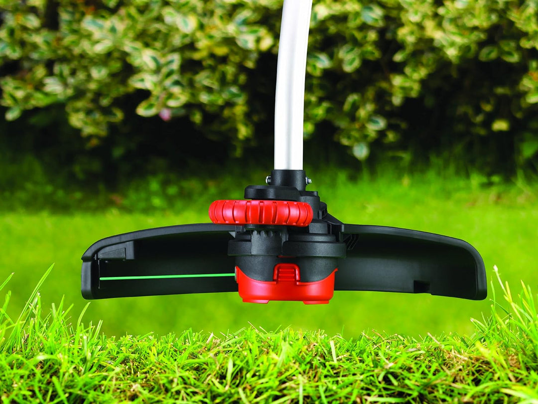 Black+Decker 800W Elektro-Motorsense (mit E-Drive Technologie, Kantenschnittfunktion, 6 Hochleistung