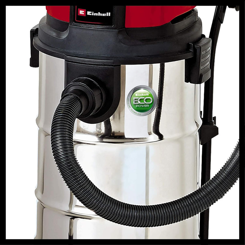 Einhell Nass-Trockensauger TE-VC 2340 SA (1200 W, 40 l rostfreier Edelstahlbehälter, Blasanschluss,