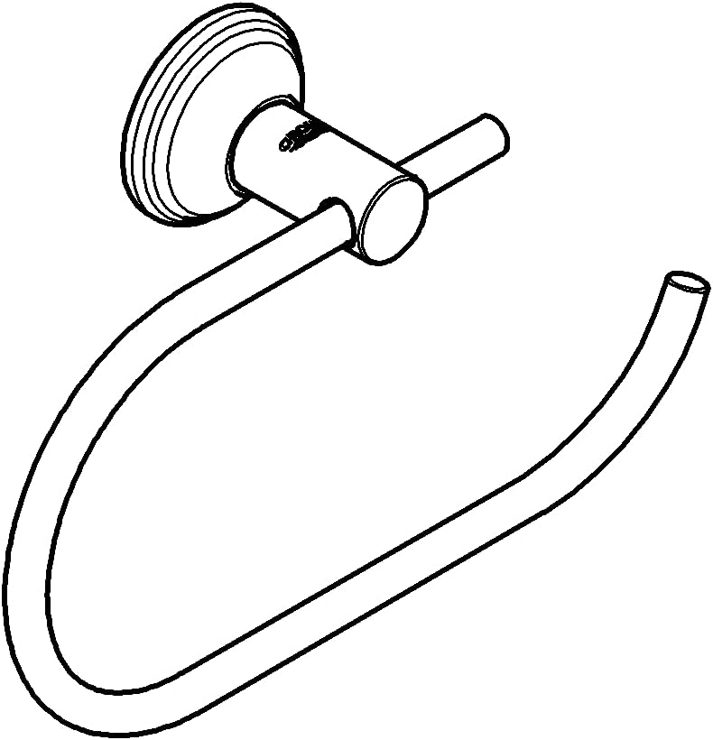 Grohe Essentials Authentic Papierhalter, 1 Stück, nickel gebürstet, 40657EN1, Nickel Gebürstet