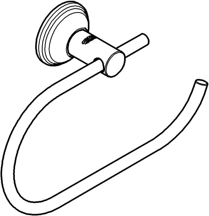 Grohe Essentials Authentic Papierhalter, 1 Stück, nickel gebürstet, 40657EN1, Nickel Gebürstet