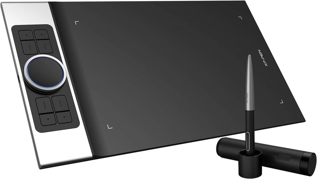 XP-PEN Deco Pro M Grafiktablett, 11''x6'' Zeichenpad zum Malen, 60° Tilt, zeichentablett mit Stift z