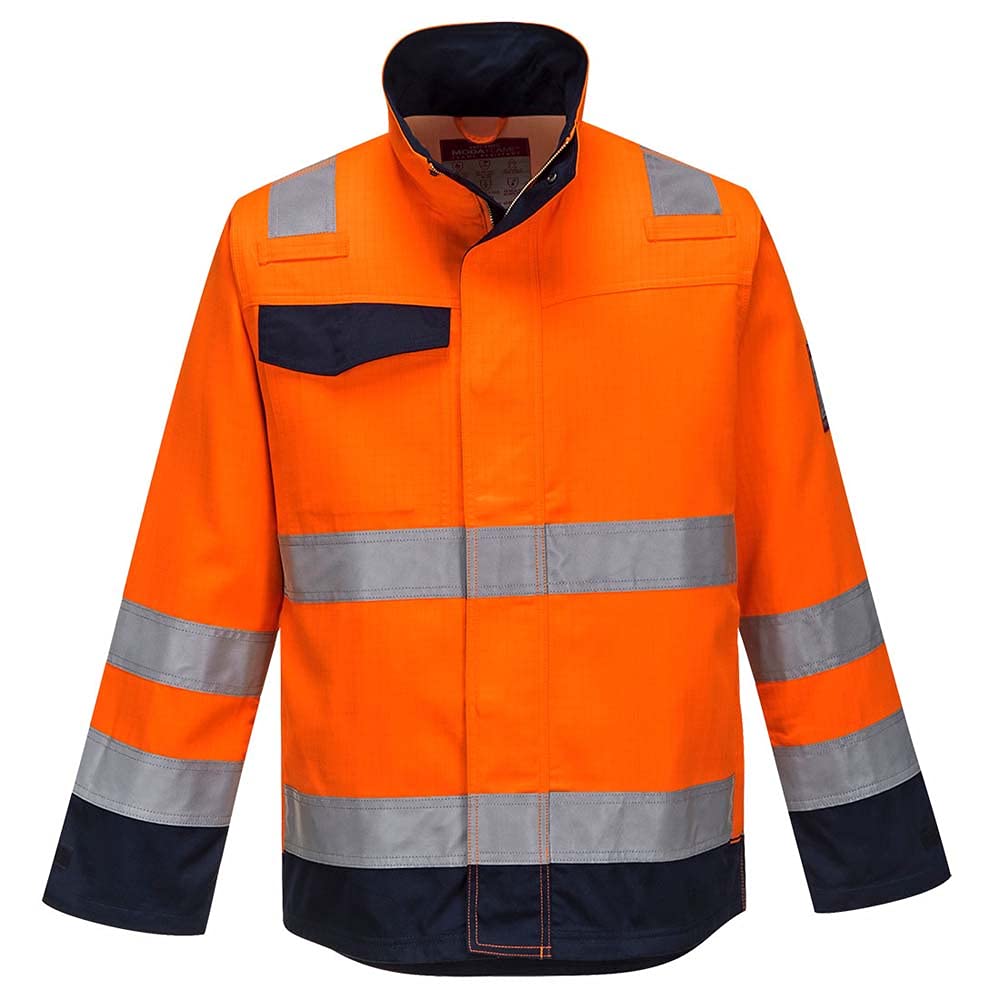 Portwest Giacca Modaflame RIS Arancio/Navy XXL Orange/Navy, XXL Orange/Navy