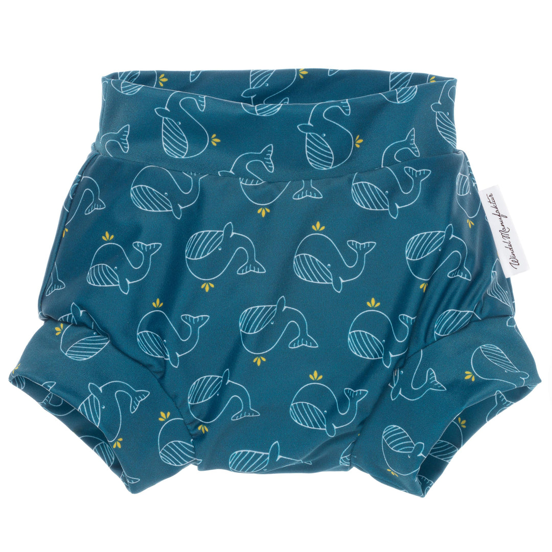 Windelmanufaktur waschbare und wiederverwendbare Schwimmwindel, Badewindel - Made in Germany (Wale,