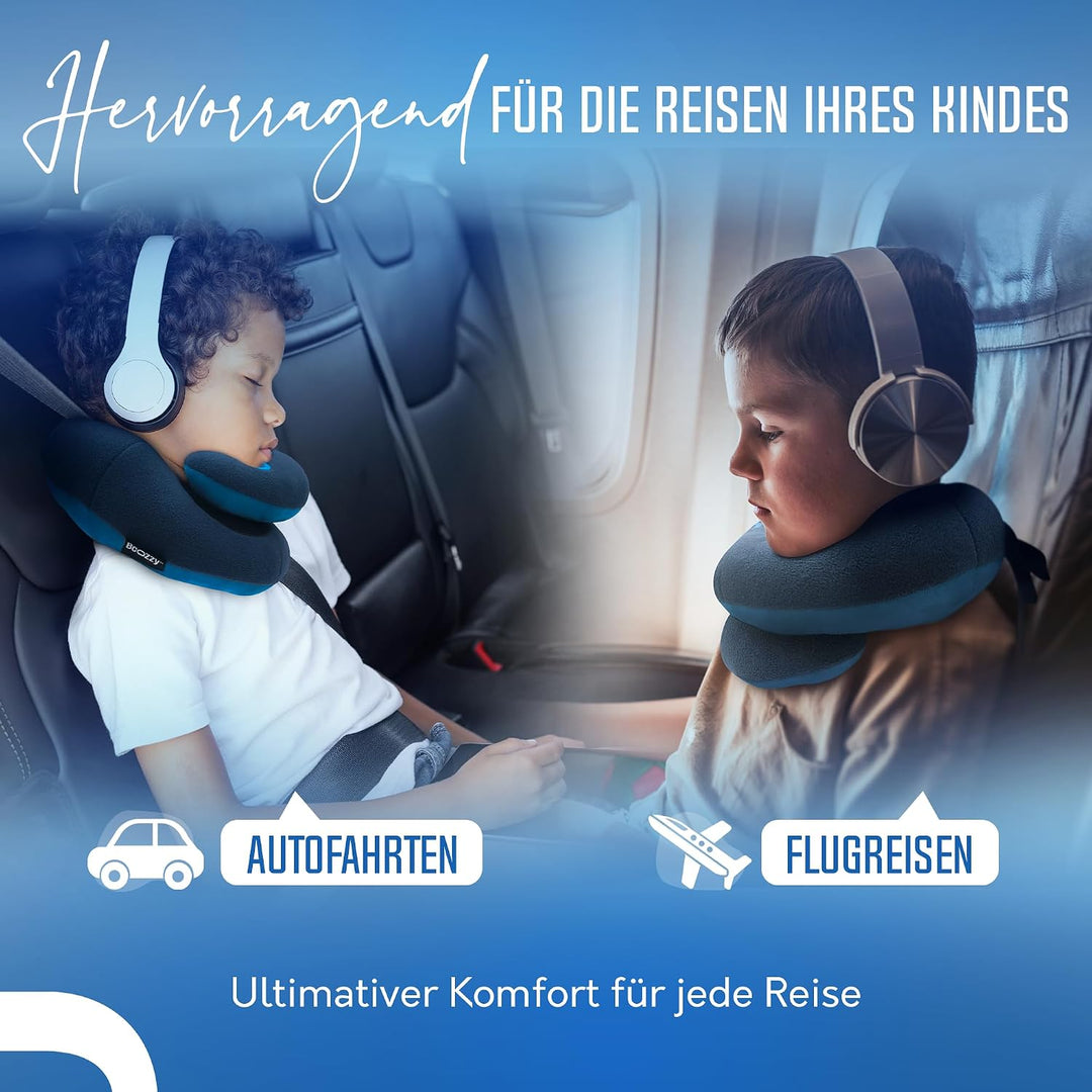 BCOZZY Kinnstützendes Reisekissen Für Kinder für 8-12 Jahre, Verhindert DASS Der Kopf Nach Vorne Fäl