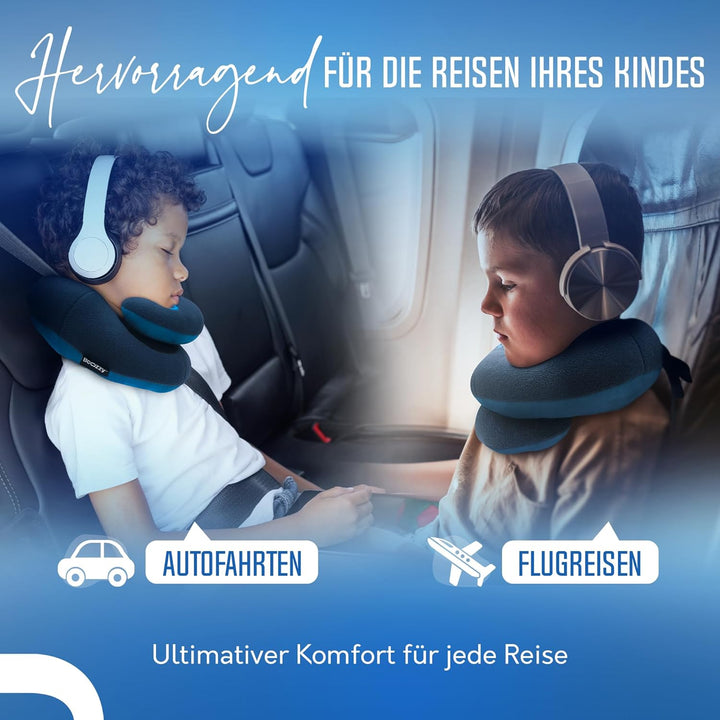 BCOZZY Kinnstützendes Reisekissen Für Kinder für 8-12 Jahre, Verhindert DASS Der Kopf Nach Vorne Fäl
